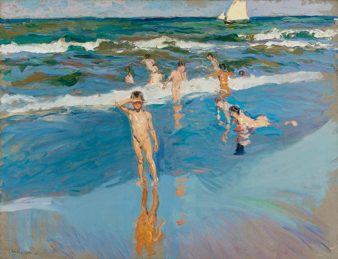 Joaquín Sorolla, Children in the Sea, Valencia Beach