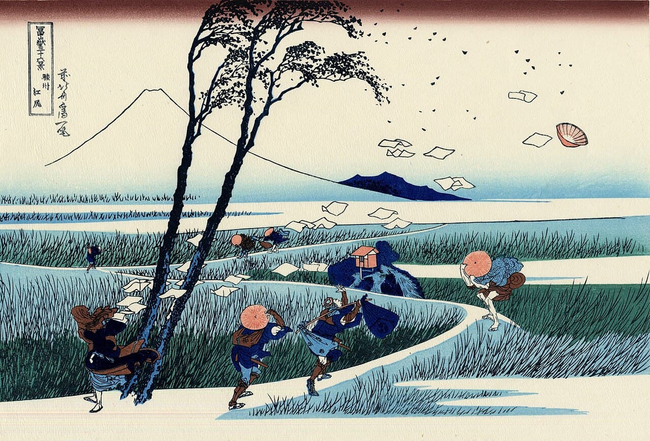 Katsushika Hokusai, Suruga Eyaletinde Ejiri