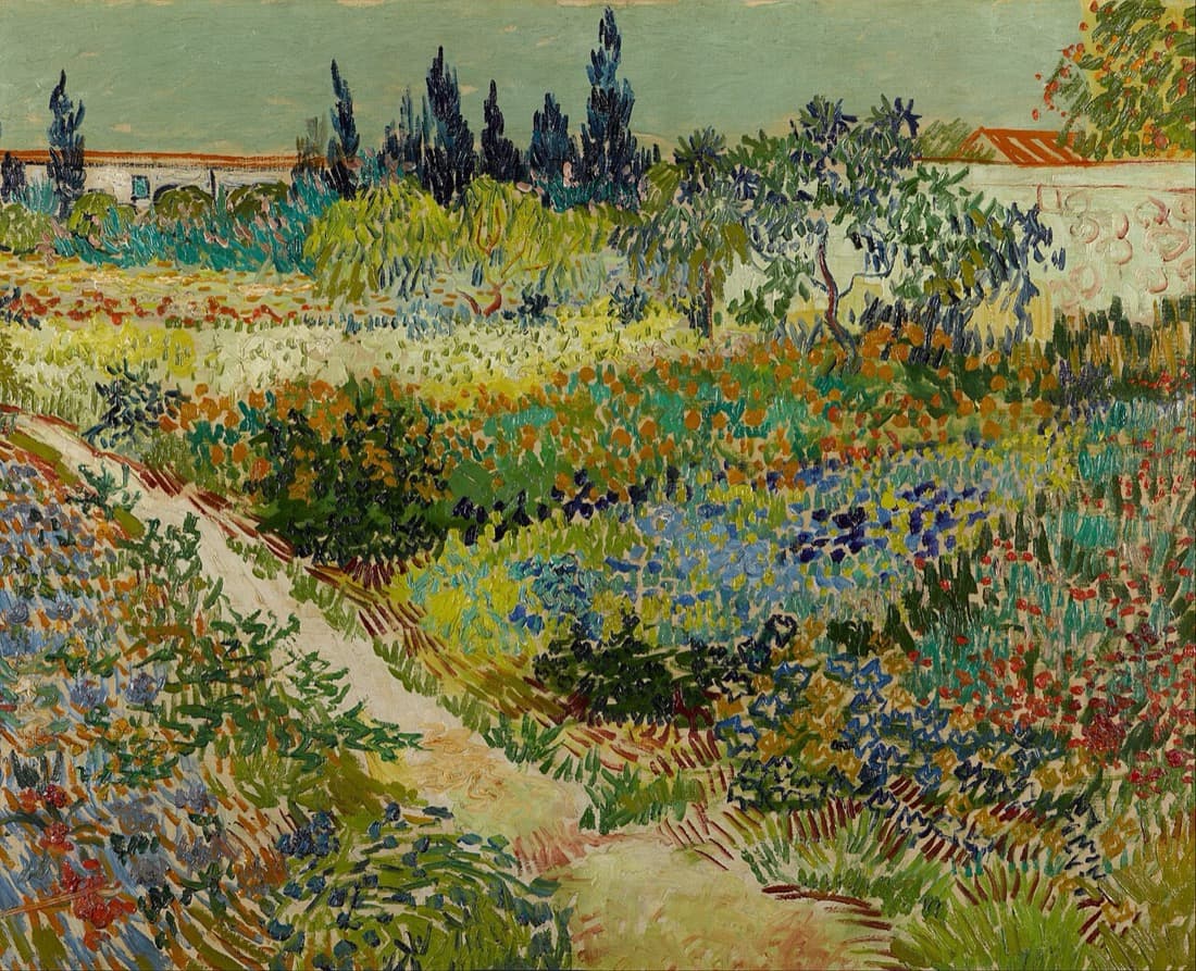 Vincent van Gogh, Flowering Garden with Path (Garden at Arles)