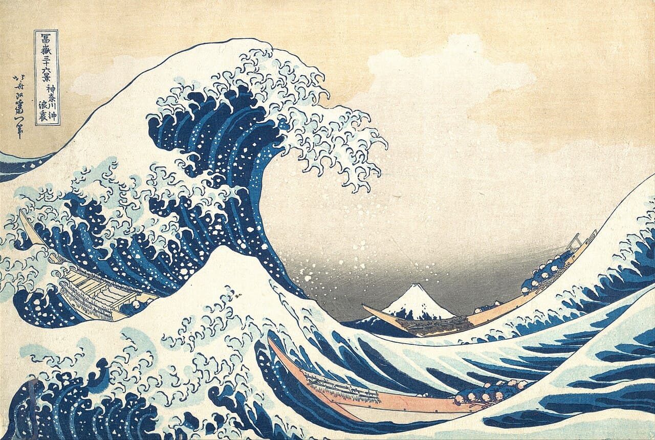 Katsushika Hokusai, Kanagawa Açıklarında Büyük Dalga