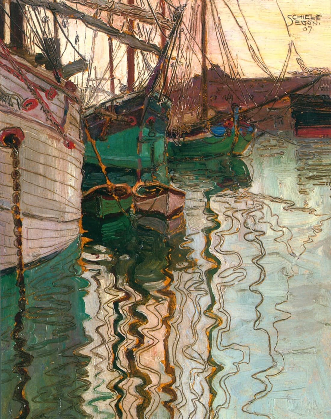 Egon Schiele, Harbour of Trieste