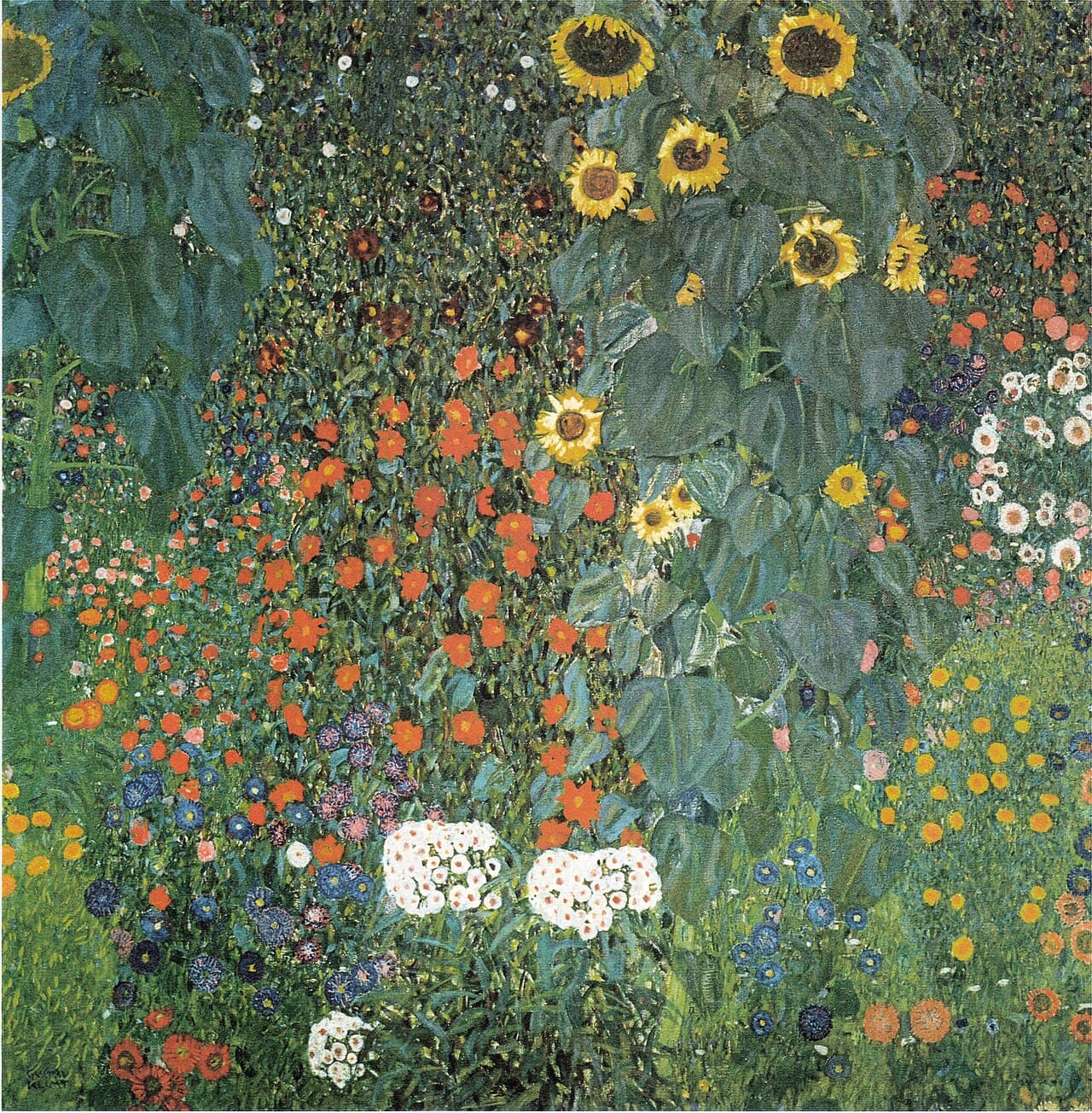 Gustav Klimt, Ayçiçekli Köy Bahçesi