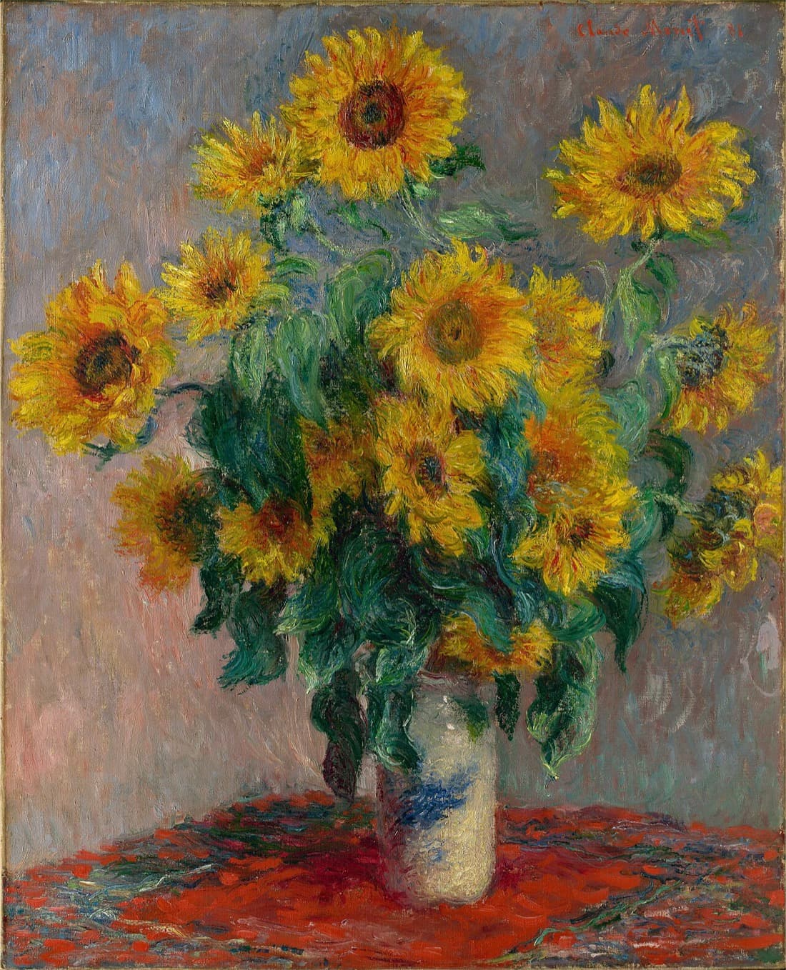 Claude Monet, Ayçiçeği Buketi