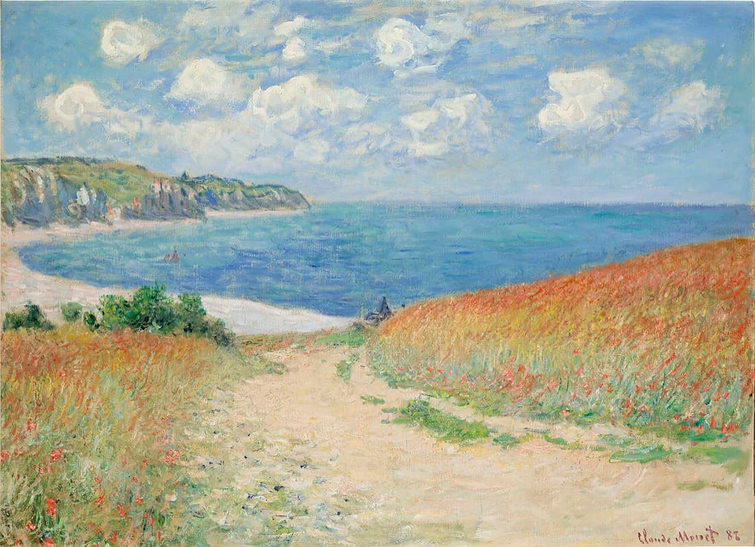 Claude Monet, Pourville’de Buğday Tarlalarında Patika