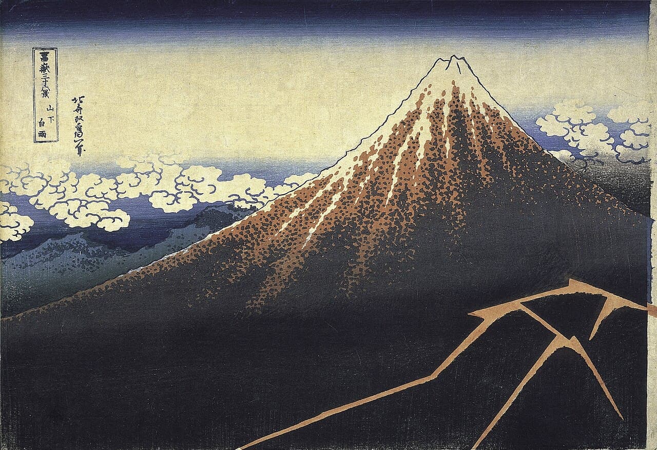 Katsushika Hokusai, Zirvenin Altında Fırtına