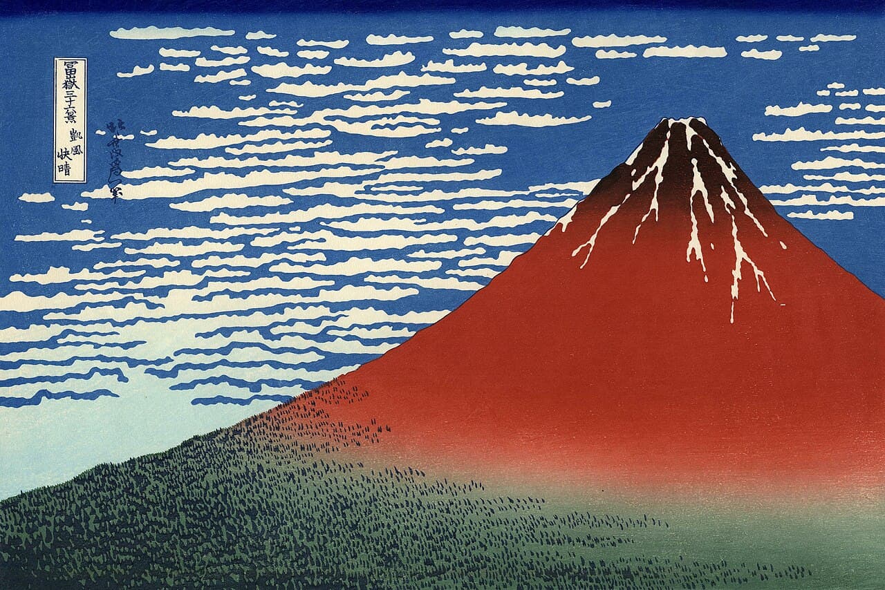 Katsushika Hokusai, Kızıl Fuji