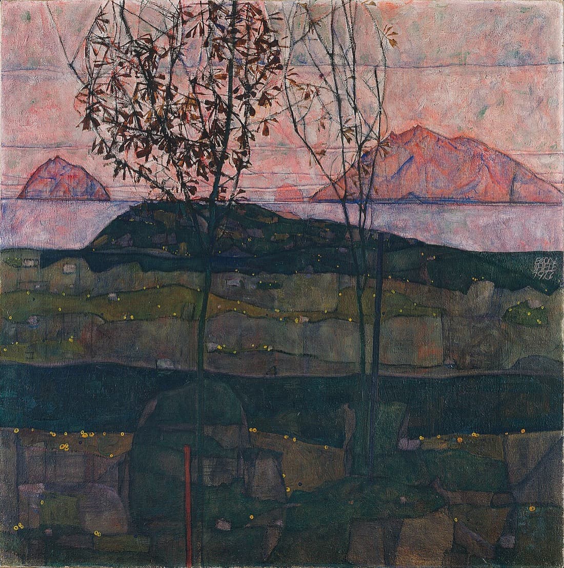 Egon Schiele, Batan Güneş