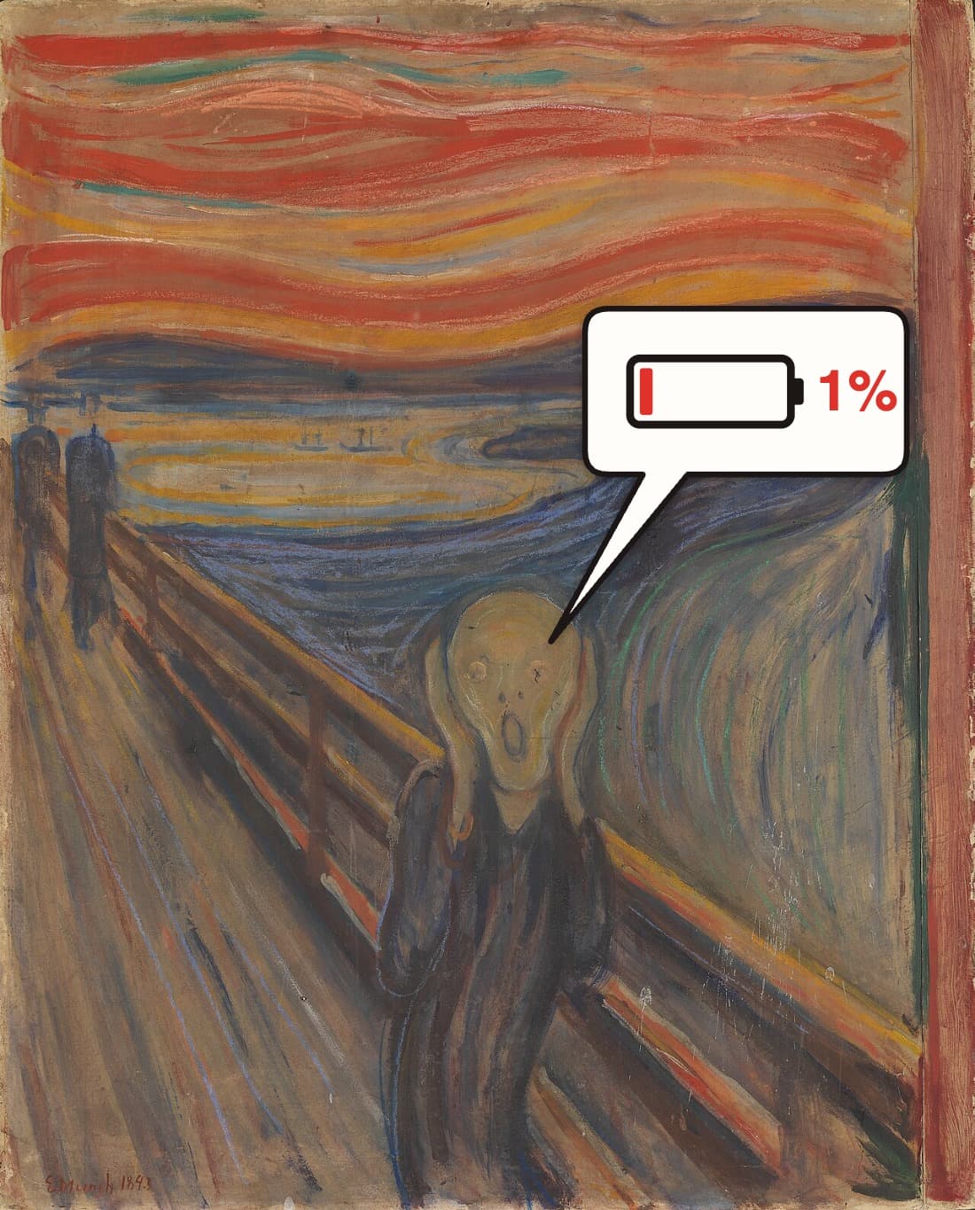 Edvard Munch, Low Battery Scream