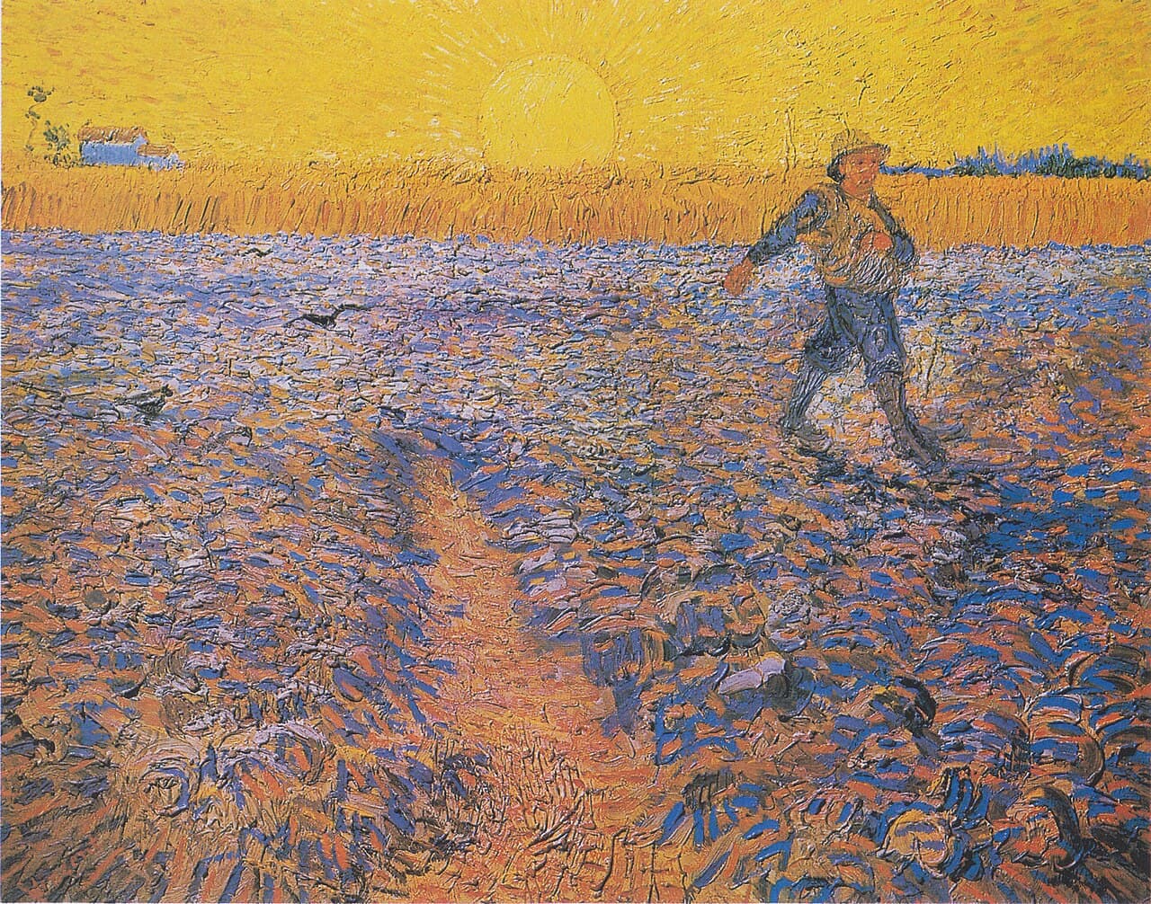 Vincent van Gogh, Gün Batımında Ekici