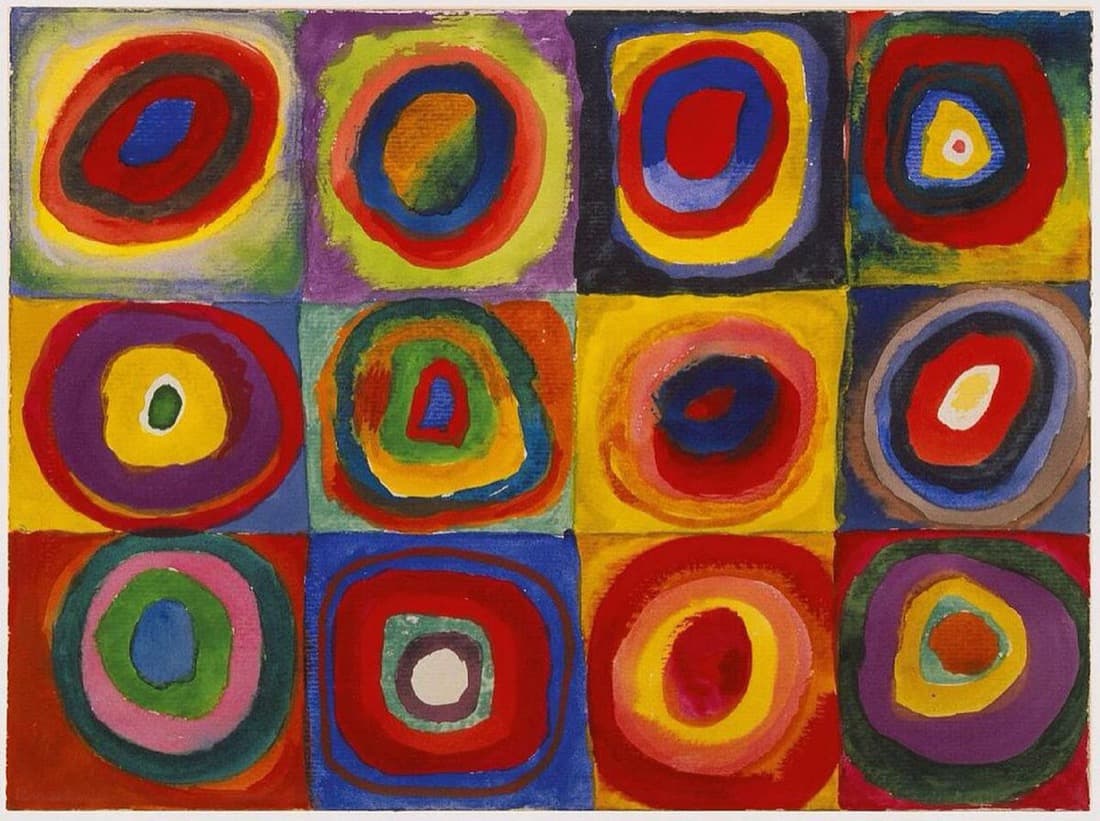 Wassily Kandinsky, Renk Etüdü: Eşmerkezli Halkalı Kareler