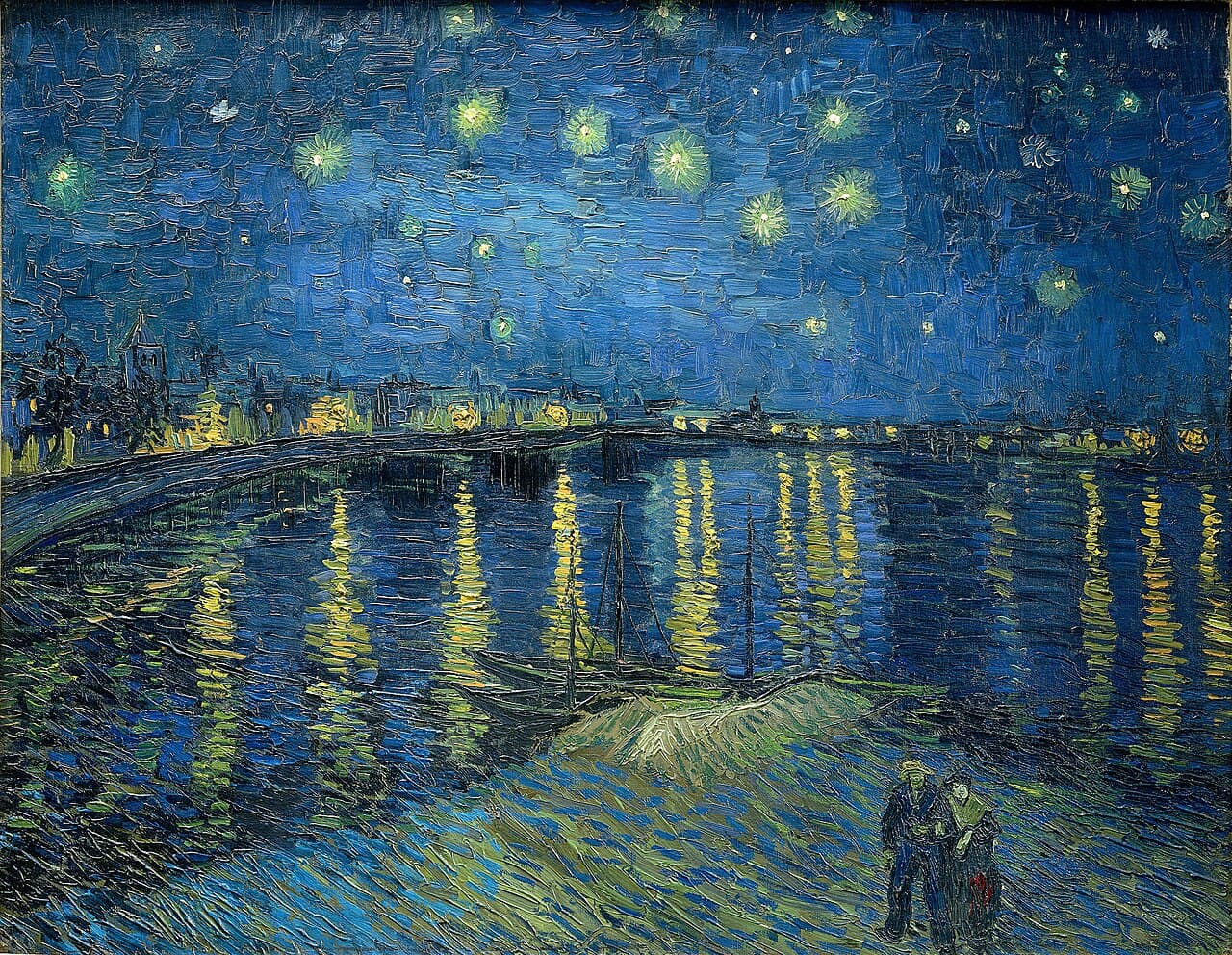 Vincent van Gogh, Rhône Üzerinde Yıldızlı Gece
