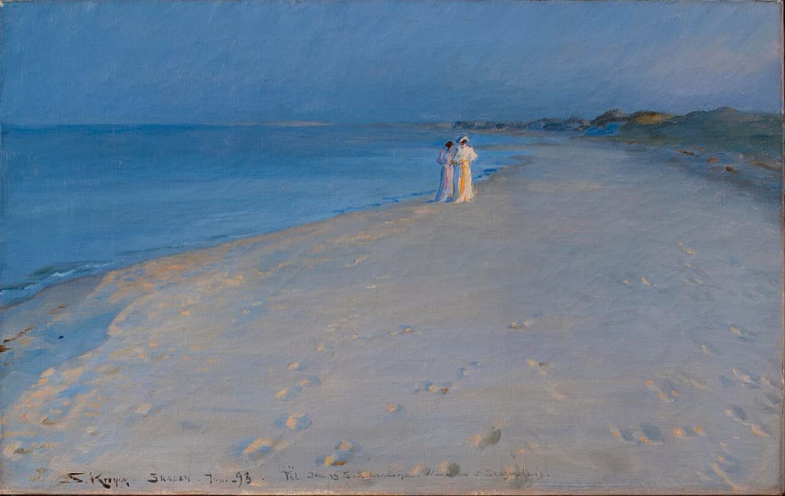 P. S. Krøyer, Summer Evening on Skagen’s Southern Beach
