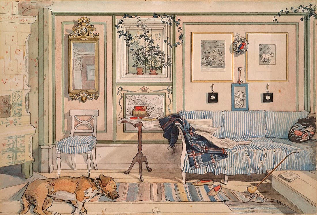 Carl Larsson, The Lazy Corner (Cosy Corner)